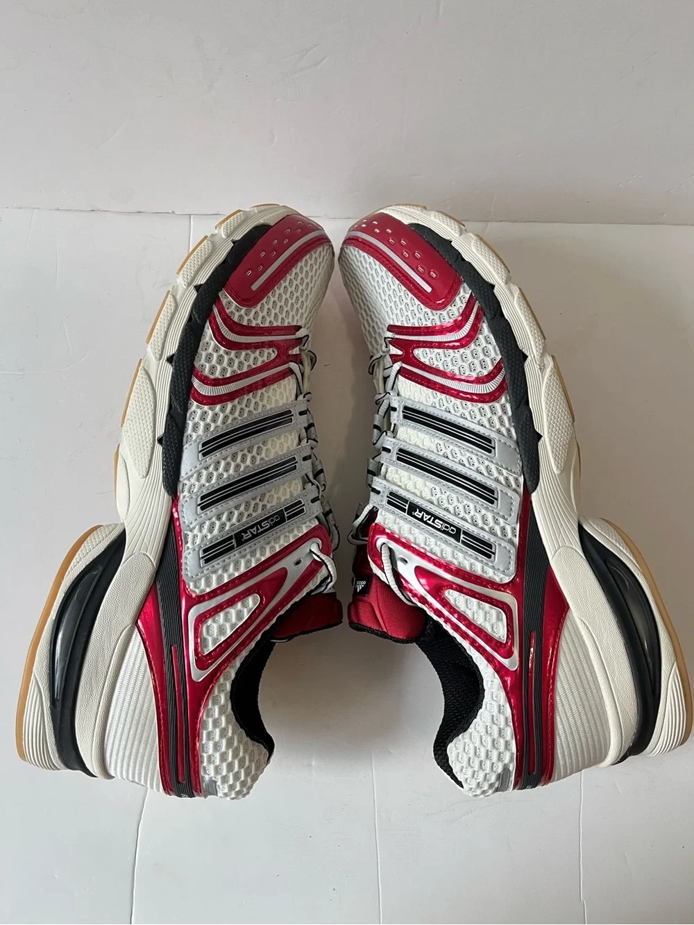Adidas ADISTAR CONTROL 5 sneakers red silver running athletic shoe men’s size 16
